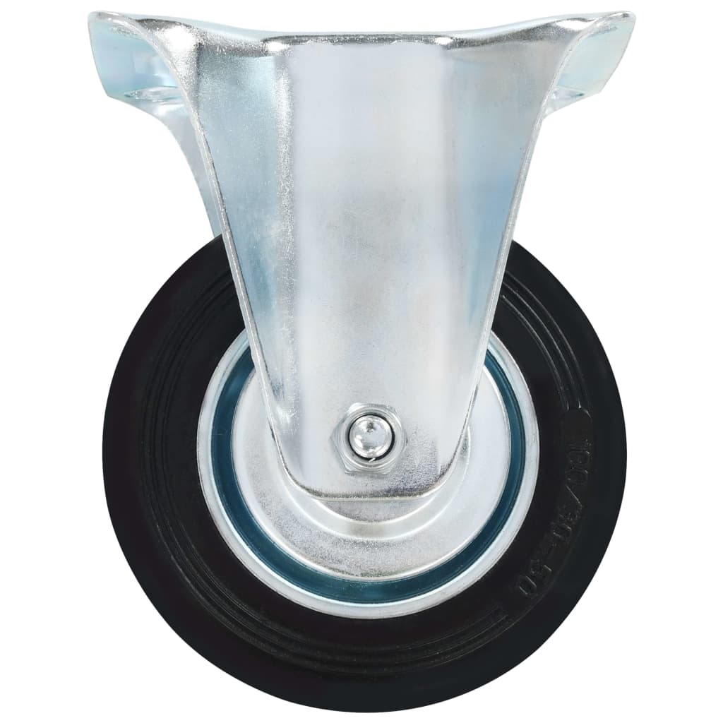 Vaste wielen 100 mm zwart