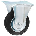 Vaste wielen 100 mm zwart