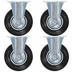 Vaste wielen 125 mm zwart