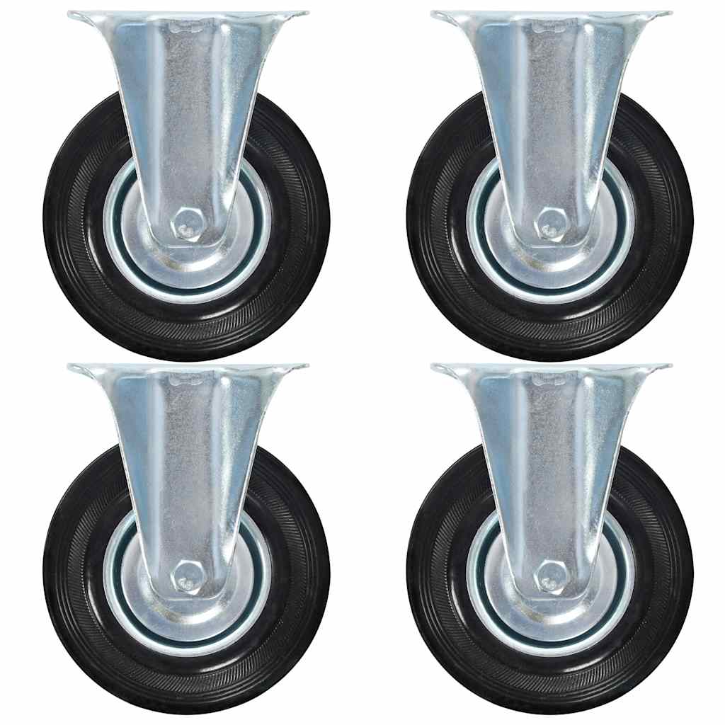 Vaste wielen 125 mm zwart