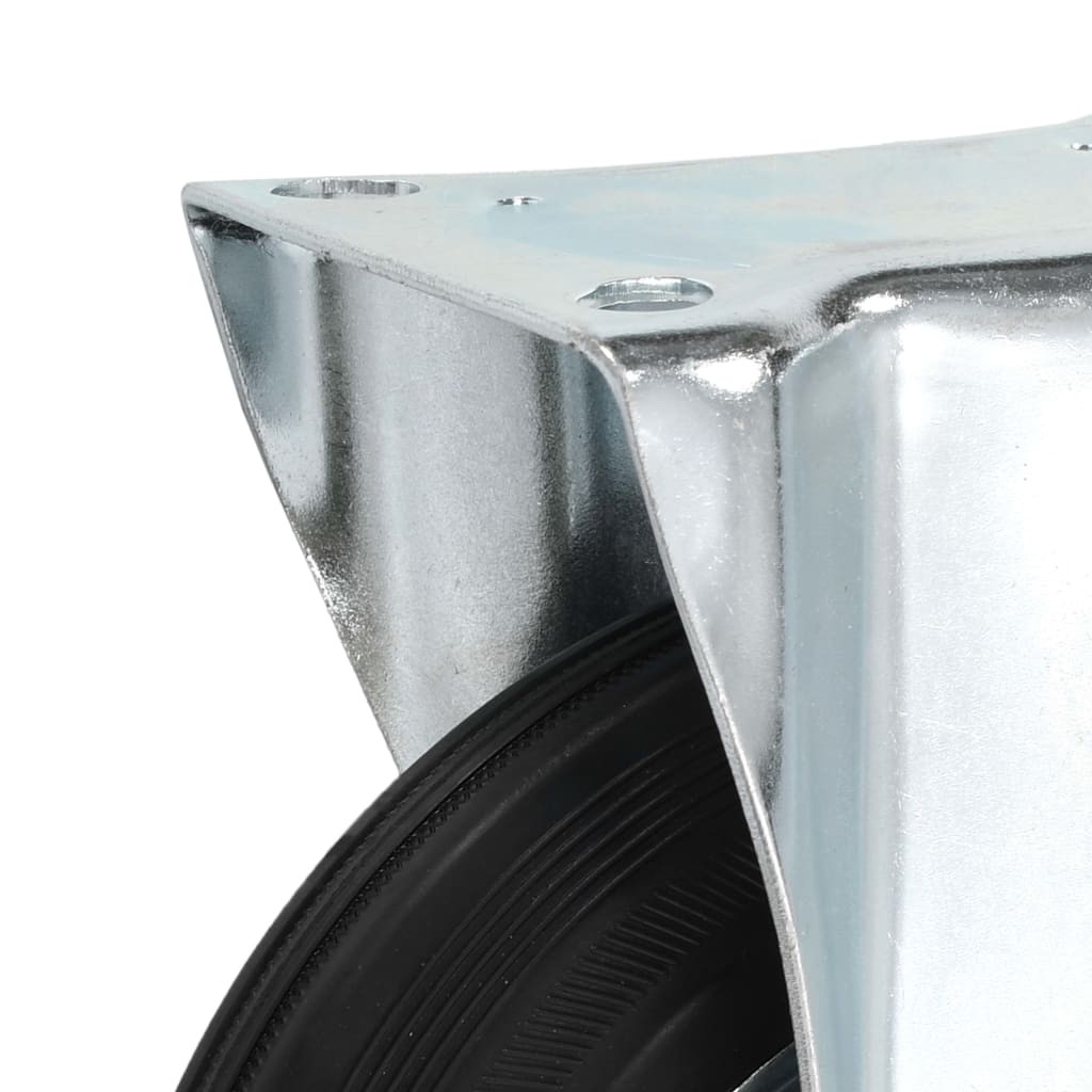Vaste wielen 200 mm zwart