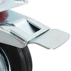 Zwenkwielen combinatie set 100 mm zwart