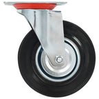 Zwenkwielen combinatie set 125 mm zwart