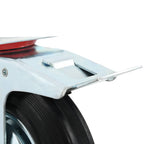 Zwenkwielen combinatie set 200 mm zwart