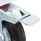 Wielen combinatie set 125 mm zwart