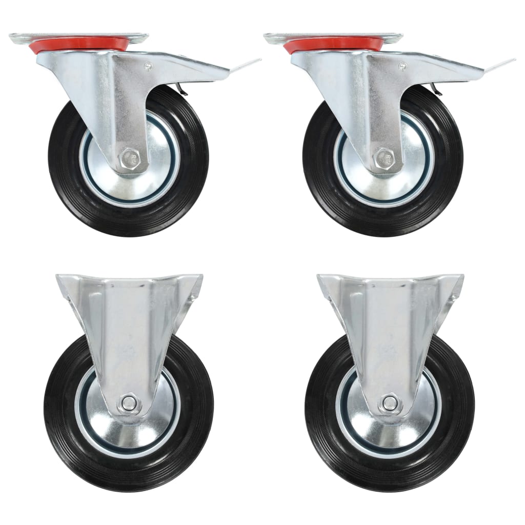 Wielen combinatie set 160 mm zwart