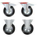 Wielen combinatie set 160 mm zwart