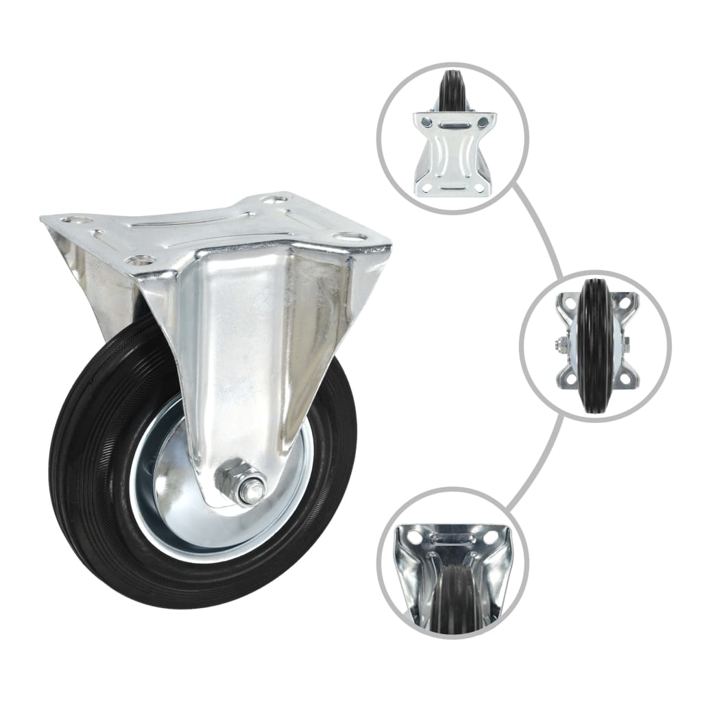 Wielen combinatie set 160 mm zwart