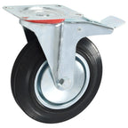 Wielen combinatie set 200 mm zwart