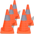 Uitvouwbare verkeerskegels 42 cm - 5 stuks