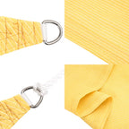 Schaduwdoek vierkant beige waterdoorlatend HDPE 160 g/m² detail 6