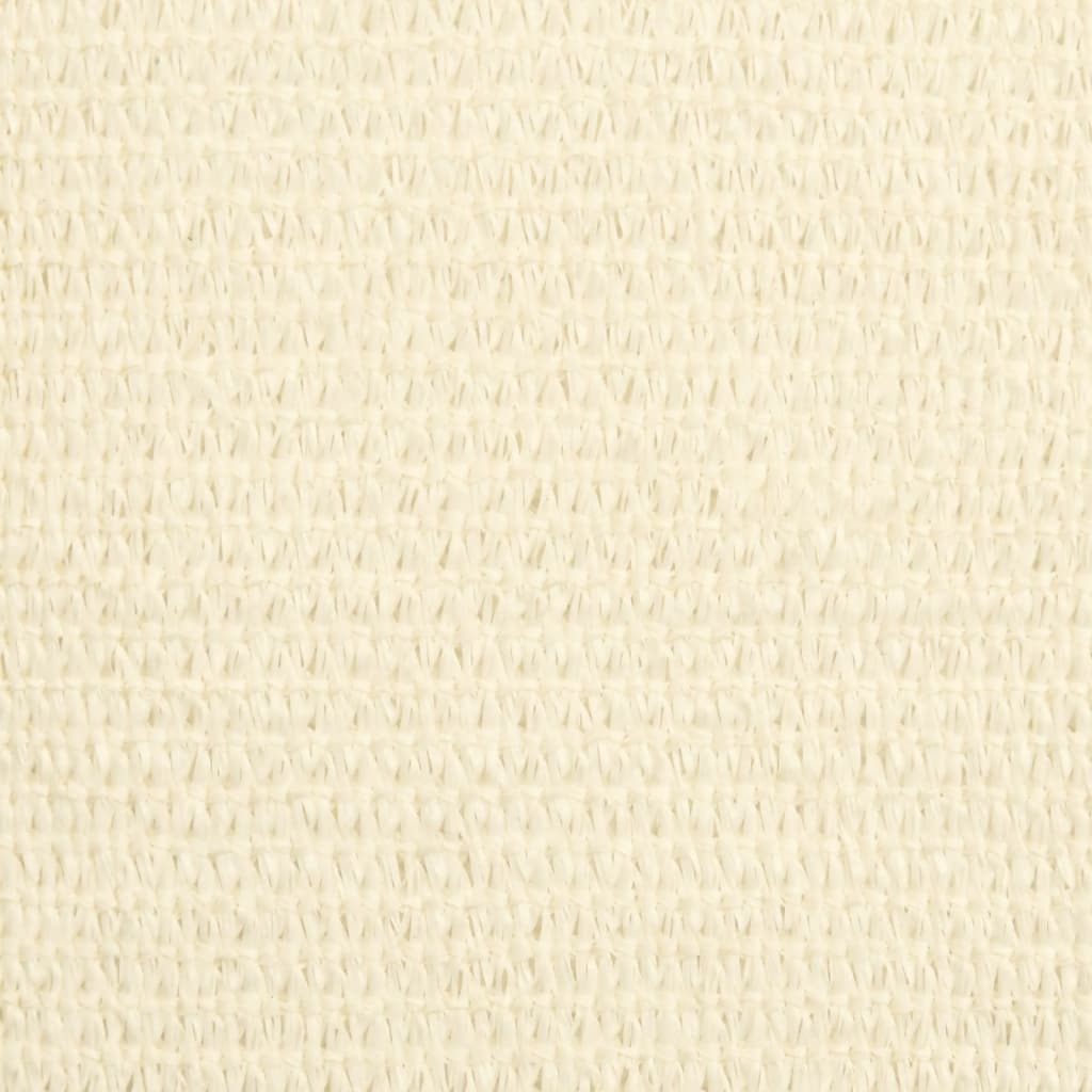 Schaduwdoek driehoekig crème waterdoorlatend HDPE 160 g/m² detail 8