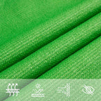 Schaduwdoek vierkant lichtgroen waterdoorlatend HDPE 160 g/m² detail 4