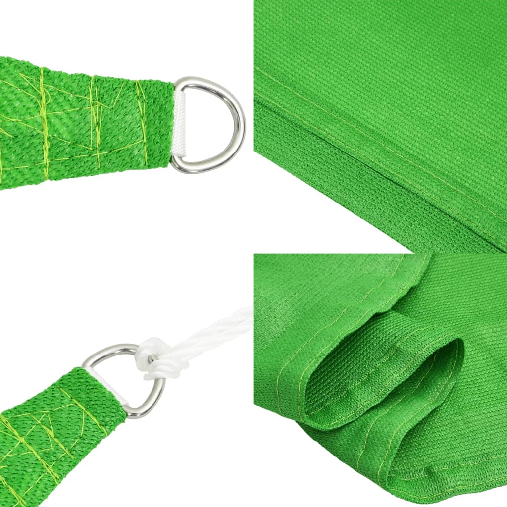 Schaduwdoek rechthoekig lichtgroen waterdoorlatend HDPE 160 g/m² detail 6