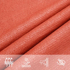 Schaduwdoek vierkant terracotta waterdoorlatend HDPE 160 g/m² detail 6