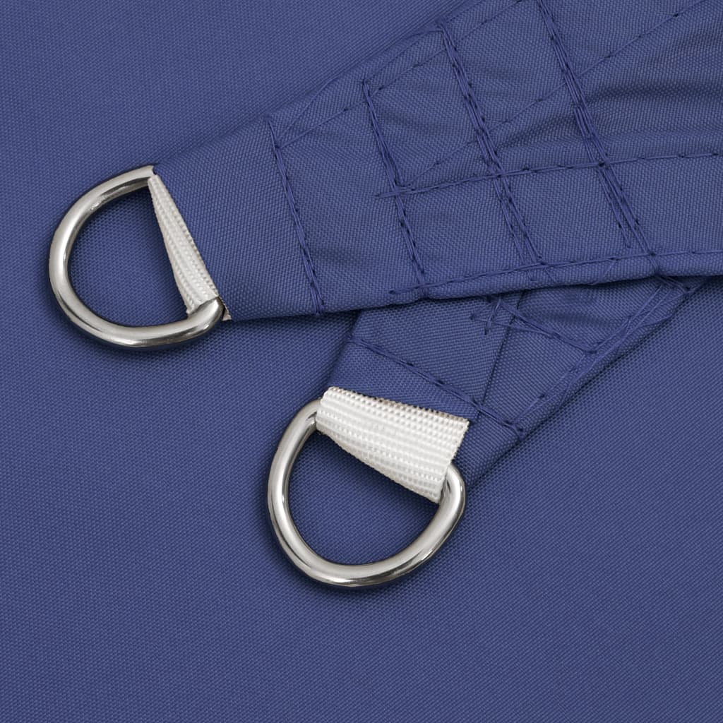 Schaduwdoek vierkant blauw waterdicht oxford stof detail 4