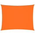 Schaduwdoek rechthoekig oranje waterdicht oxford stof