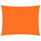 Schaduwdoek rechthoekig oranje waterdicht oxford stof