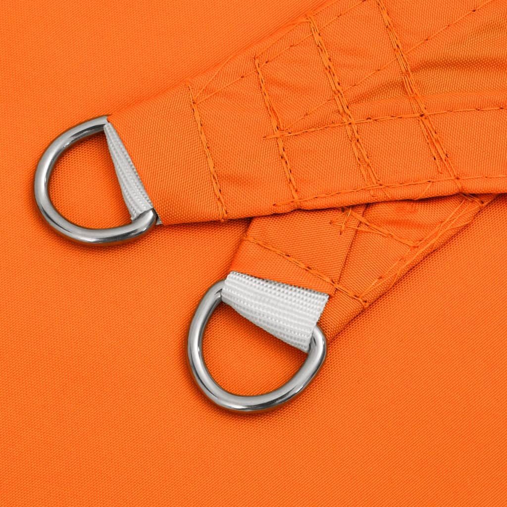 Schaduwdoek driehoekig oranje waterdicht oxford stof detail 4