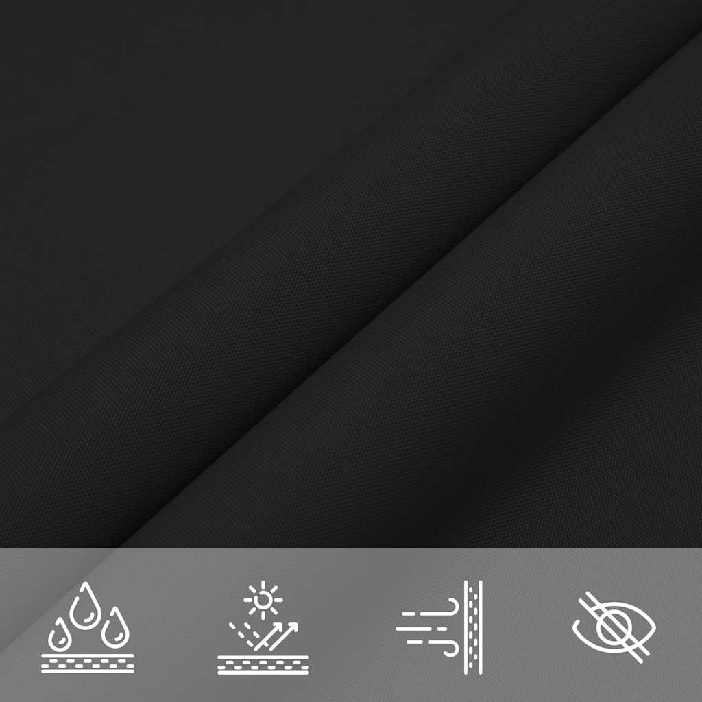 Schaduwdoek vierkant zwart waterdicht oxford stof detail 7