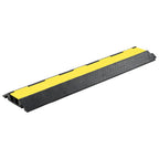Kabelbeschermer drempels 2 stuks 2 tunnels 101,5 cm rubber - afbeelding 2