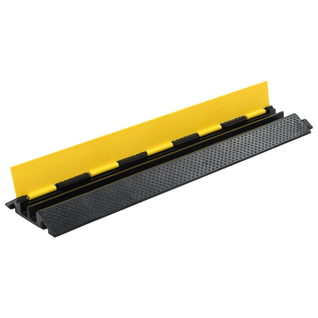 Kabelbeschermer drempels 2 stuks 2 tunnels 101,5 cm rubber - afbeelding 3