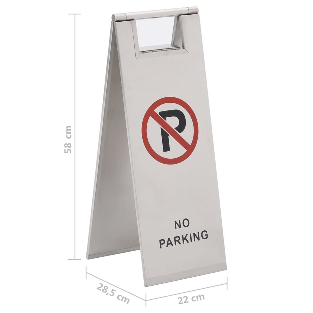 Inklapbaar waarschuwingsbord niet parkeren