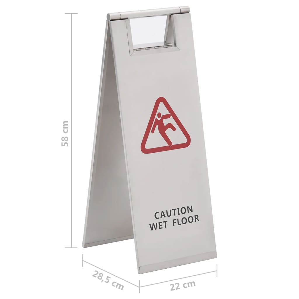 Inklapbaar waarschuwingsbord natte vloer