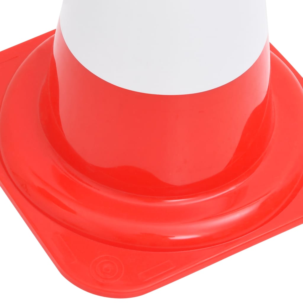 Reflecterende verkeerskegels 50 cm rood en wit