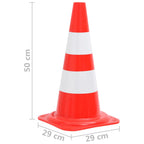Kegelset met ketting 10 meter rood en wit