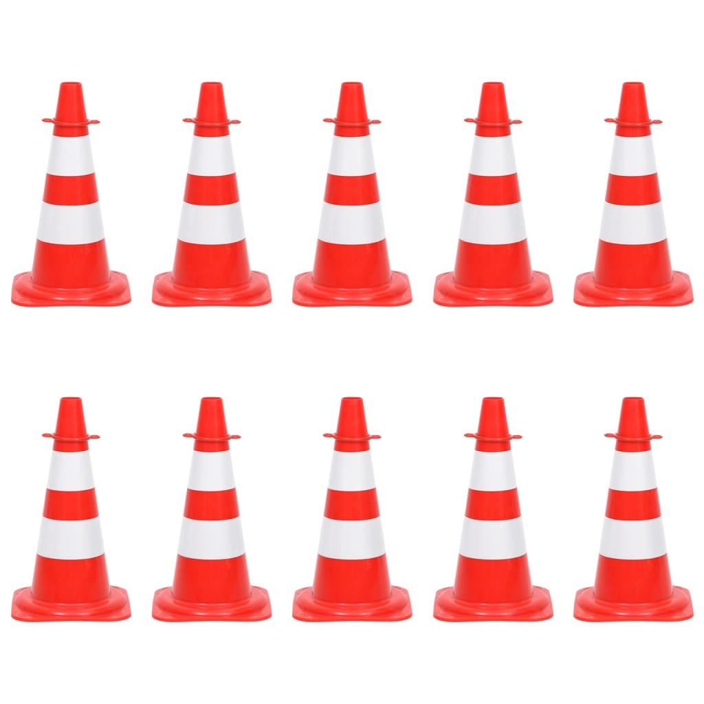 Kegelset met ketting 10 meter rood en wit
