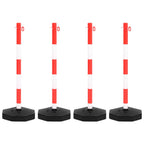Kettingpalenset met kunststof ketting 10 meter rood en wit