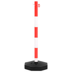 Kettingpalenset met kunststof ketting 10 meter rood en wit