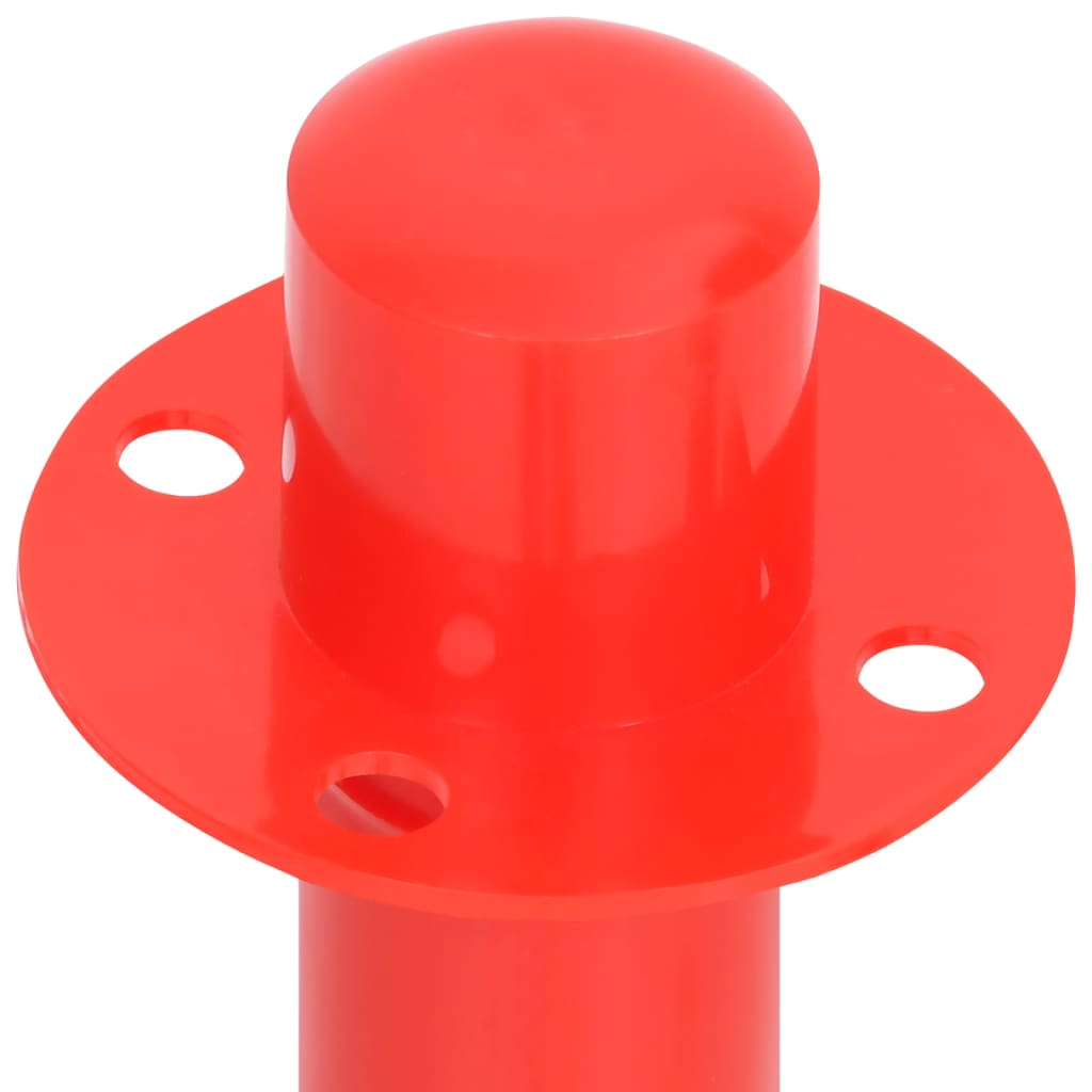 Kettingpalenset met kunststof ketting 10 meter rood en wit