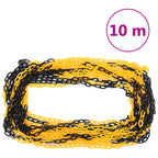 Kettingpalenset met kunststof ketting 10 meter geel en zwart