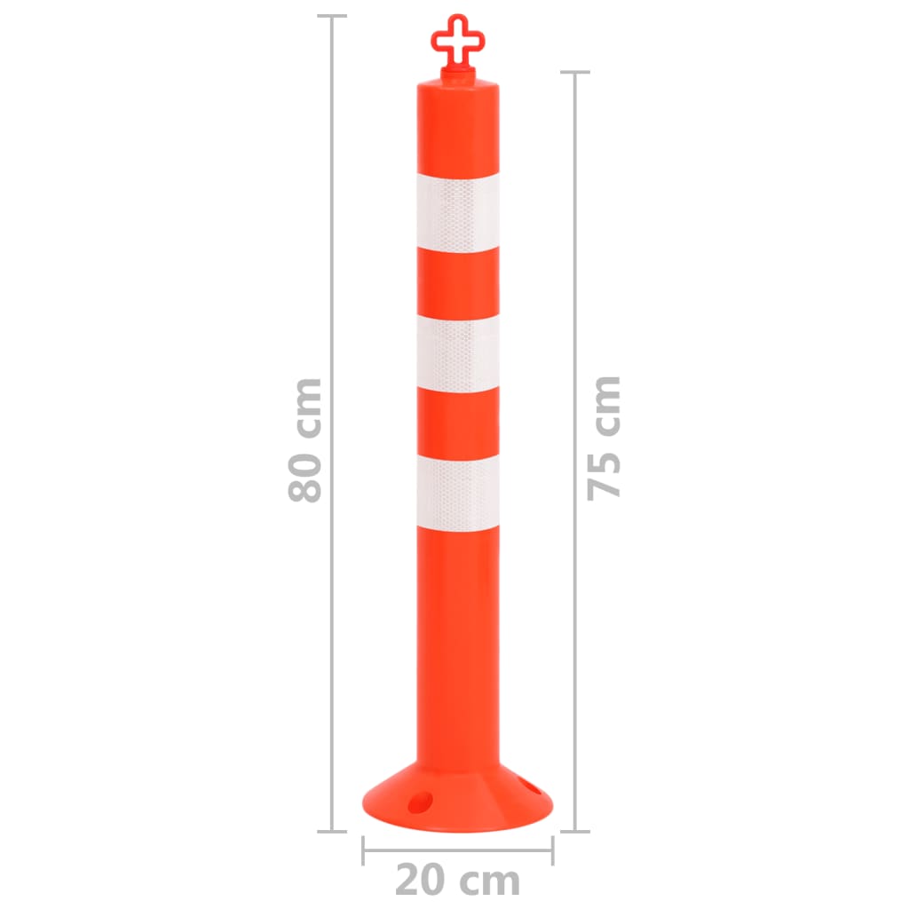Verkeerspalen met ketting 75 cm