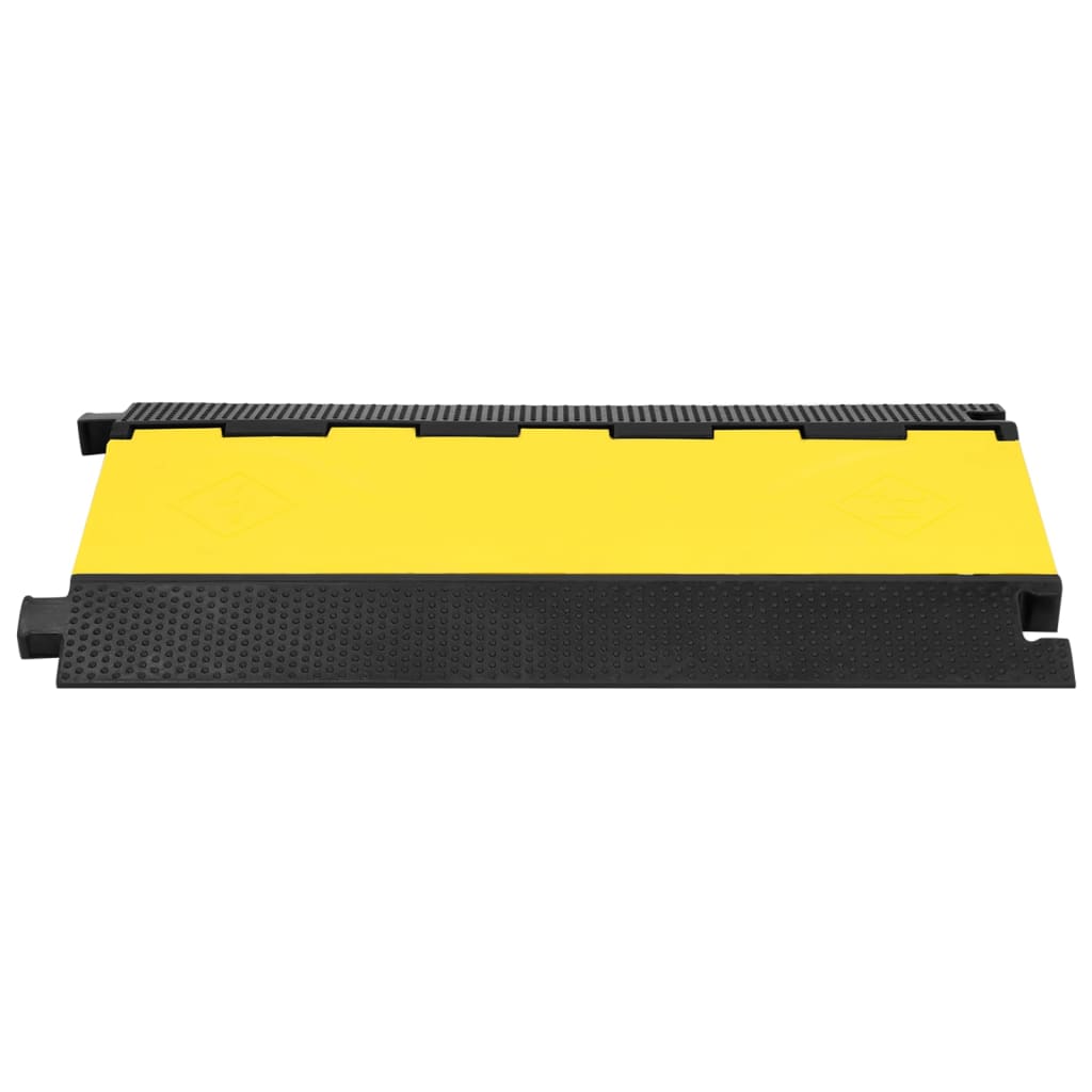 Kabelbeschermer drempel met 5 tunnels 90 cm rubber - afbeelding 2