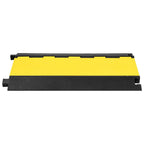 Kabelbeschermer drempel met 5 tunnels 90 cm rubber - afbeelding 2