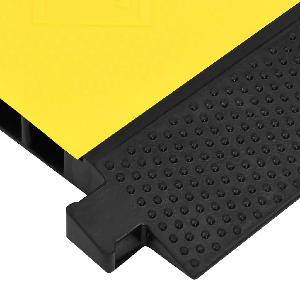 Kabelbeschermer drempel met 5 tunnels 90 cm rubber - afbeelding 5