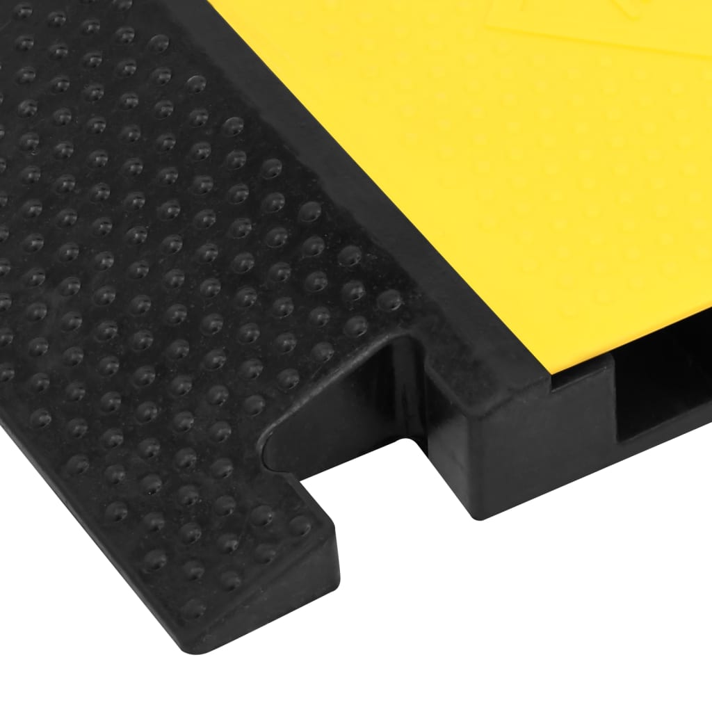 Kabelbeschermer drempel met 5 tunnels 90 cm rubber - afbeelding 6