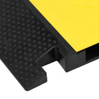 Kabelbeschermer drempel met 5 tunnels 90 cm rubber - afbeelding 6