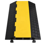 Kabelbeschermer drempel met 2 tunnels 90 cm rubber - afbeelding 2