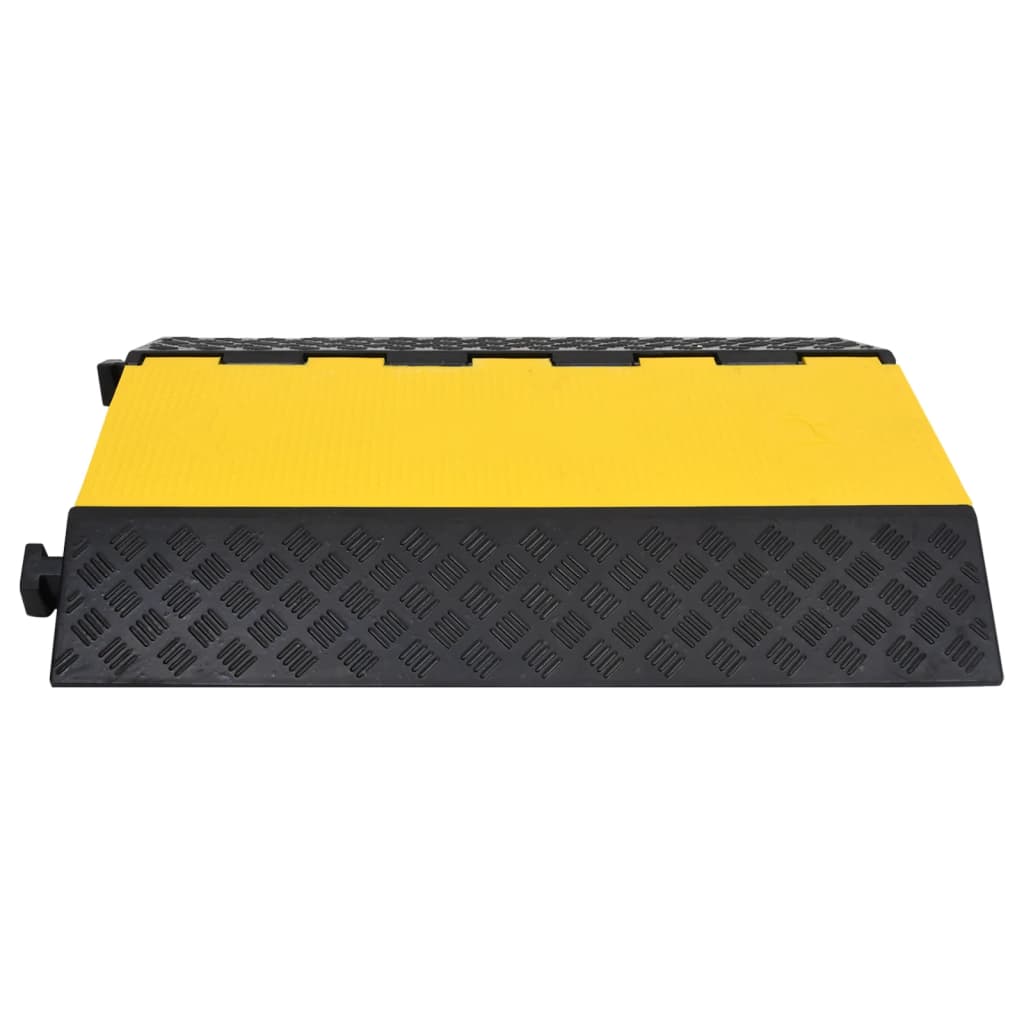 Kabelbeschermer drempel met 2 tunnels 90 cm rubber - afbeelding 3