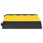 Kabelbeschermer drempel met 2 tunnels 90 cm rubber - afbeelding 3