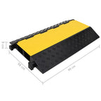 Kabelbeschermer drempel met 2 tunnels 90 cm rubber - afbeelding 7
