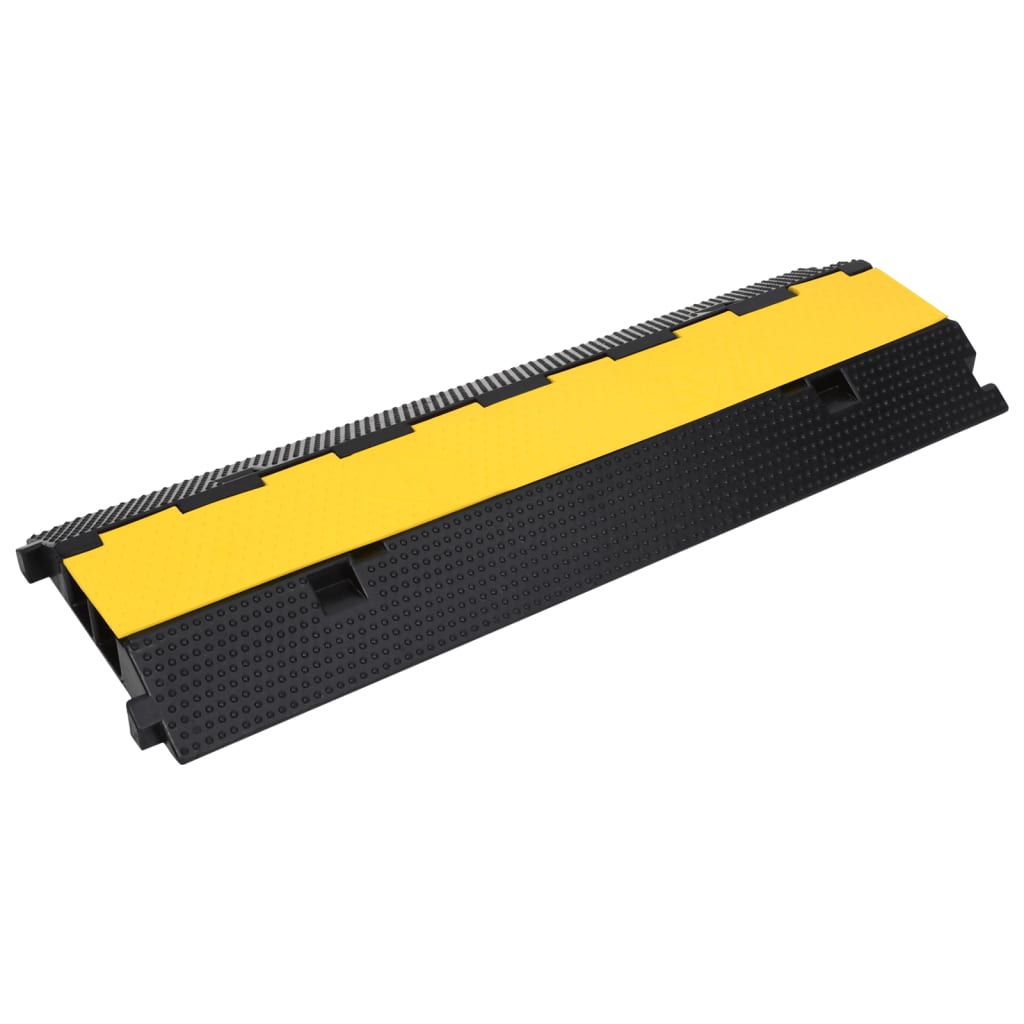 Kabelbeschermer drempel met 2 tunnels 100 cm rubber - 1 stuk