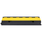 Kabelbeschermer drempel met 2 tunnels 100 cm rubber - 1 stuk - afbeelding 3