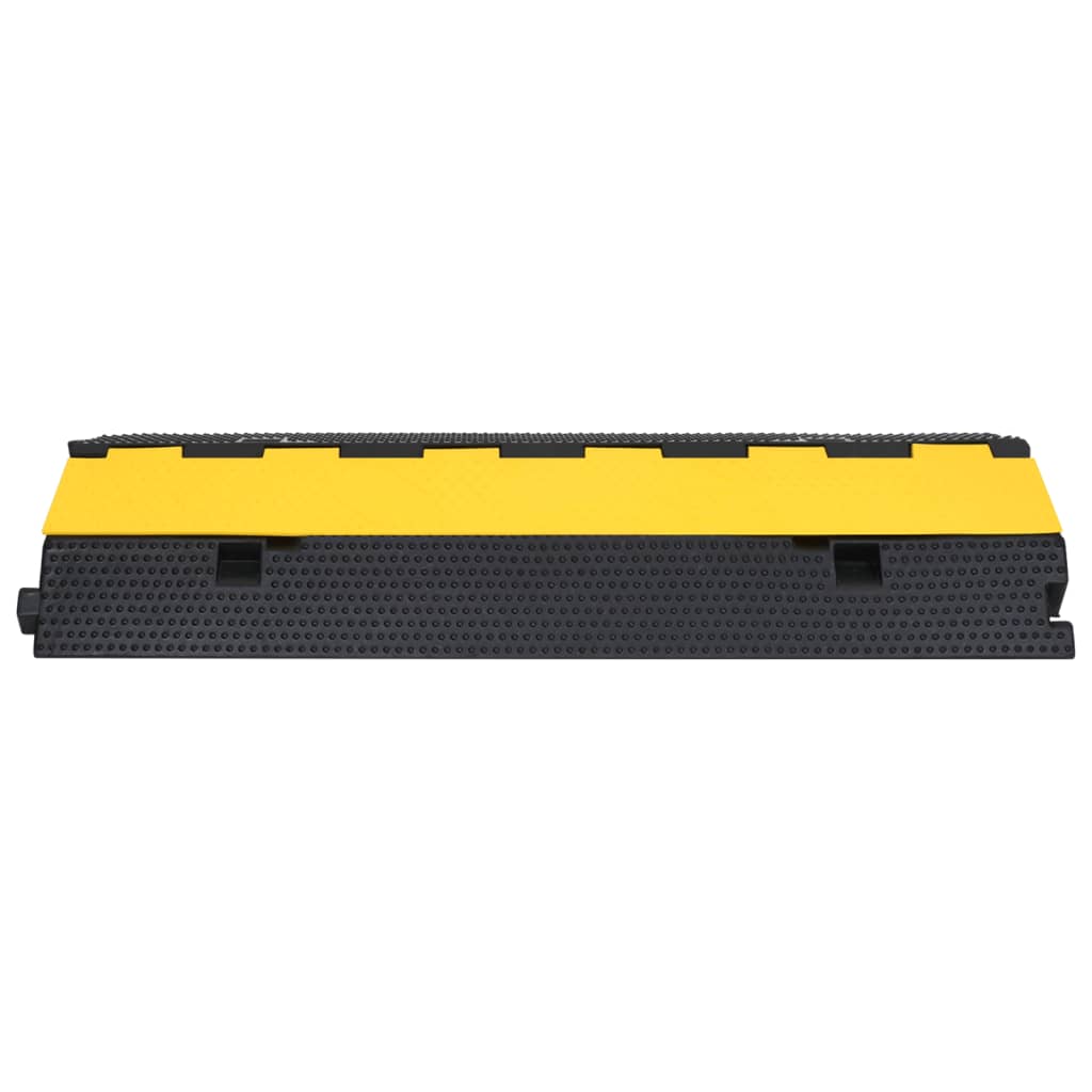 Kabelbeschermer drempel met 2 tunnels 100 cm rubber - 1 stuk - afbeelding 3