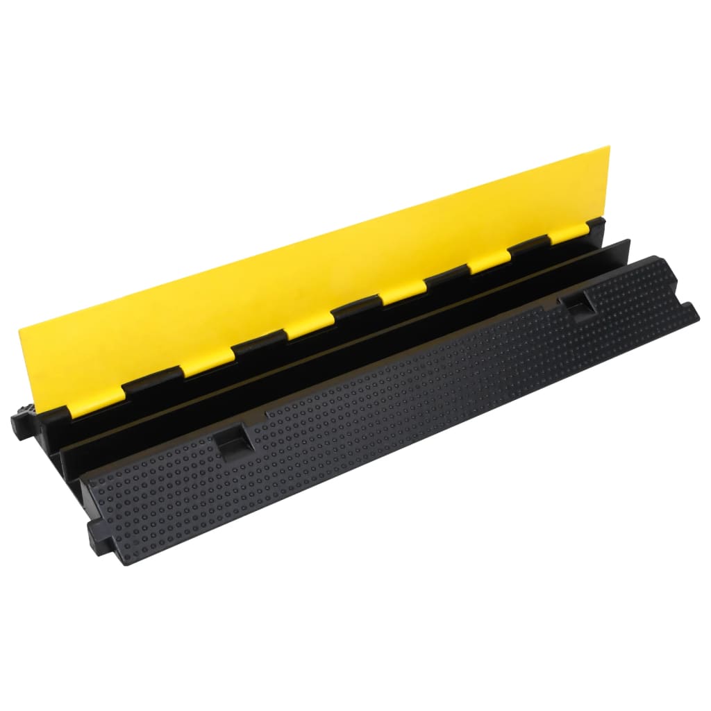 Kabelbeschermer drempel met 2 tunnels 100 cm rubber - 1 stuk - afbeelding 4