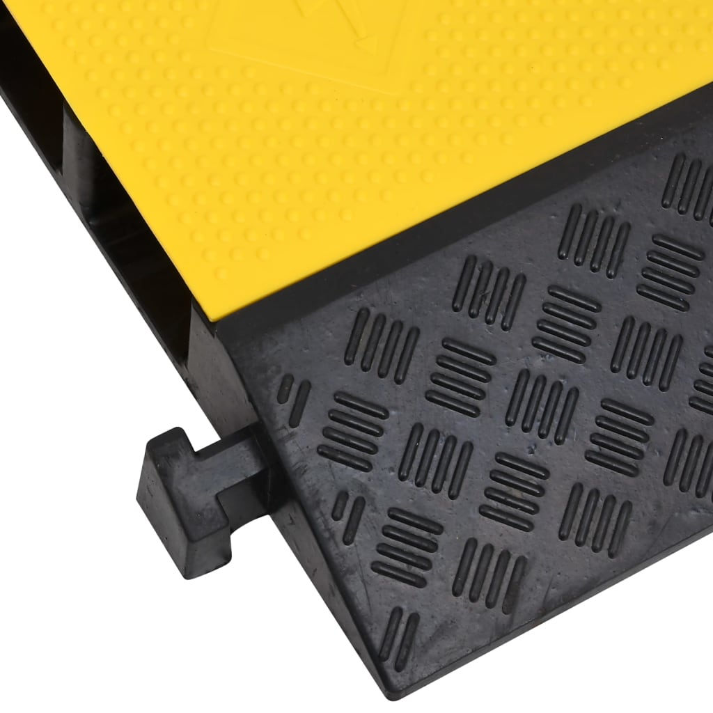 Kabelbeschermer drempel met 2 tunnels 100 cm rubber - 2 stuks - afbeelding 6